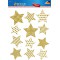 AVERY Zweckform Art. 52951 Lot de 12 autocollants de fenetre de Noel pour fenetre Motif etoiles dorees