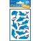 AVERY Zweckform 53444 Stickers pour enfants (dauphins, papier avec des paillettes) 2 noeuds, 18 stickers