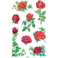 Avery Zweckform -54103 - Autocollants decoratifs Motif roses 24 Aufkleber colore