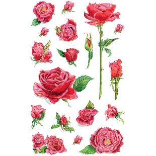 Autocollant decoratif 4400, Avery Zweckform Materiau : papier Roses