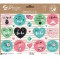 AVERY Zweckform 54559 Lot de 112 autocollants decoratifs en forme de coeur avec inscription en anglais « Love » sur f
