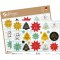 AVERY Zweckform Lot de 46 autocollants de Noel etoiles et voeux de Noel (autocollants de Noel sur feuille A5 avec gau