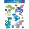 AVERY Zweckform 54992 Lot de 9 stickers pour fenetre Motif dragon Multicolore