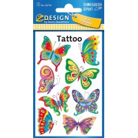 Avery Zweckform Tatouages 76 x 120 mm Multicolore 1BG Motif papillon