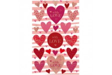Avery Zweckform Lot de 26 autocollants decoratifs en forme de coeurs (autocollants, cadeaux, cartes, anniversaire, amour, felici