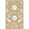 Avery Zweckform 57124 Lot de 42 autocollants en papier kraft Motif fleurs Naturel/marron/beige