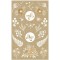 Avery Zweckform 57124 Lot de 42 autocollants en papier kraft Motif fleurs Naturel/marron/beige