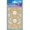 Avery Zweckform 57124 Lot de 42 autocollants en papier kraft Motif fleurs Naturel/marron/beige