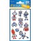 zweckform zdesign Kids Sticker Glitter Robots Noir