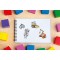 zweckform zdesign Kids Sticker Glitter Robots Noir