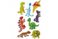 zweckform zdesign Kids Sticker Glitter Dinosaures Noir
