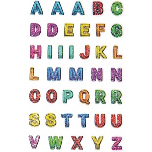 zweckform zdesign Kids Sticker Glitter Lettres Noir