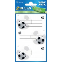 Avery Zweckform 3026 Lot de 6 etiquettes autocollantes pour livre Tenue extra-forte 70 x 35 mm Football