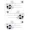 Avery Zweckform 3026 Lot de 6 etiquettes autocollantes pour livre Tenue extra-forte 70 x 35 mm Football