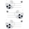 Avery Zweckform 3026 Lot de 6 etiquettes autocollantes pour livre Tenue extra-forte 70 x 35 mm Football
