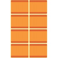 Avery Zweckform 59546 etiquettes de confiture, amovibles, 12 autocollants. etiquettes de congelation orange