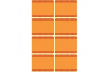 Avery Zweckform 59546 etiquettes de confiture, amovibles, 12 autocollants. etiquettes de congelation orange