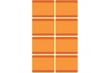 Avery Zweckform 59546 etiquettes de confiture, amovibles, 12 autocollants. etiquettes de congelation orange