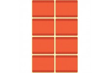 Avery Zweckform 59546 etiquettes de confiture, amovibles, 12 autocollants. etiquettes de congelation rot