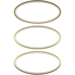 AVERY Zweckform 59419 Lot de 6 etiquettes autocollantes pour confiture Dore