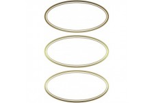 AVERY Zweckform 59419 Lot de 6 etiquettes autocollantes pour confiture Dore