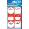 AVERY Zweckform 59934 Lot de 12 etiquettes de menage en forme d'etiquettes en carton