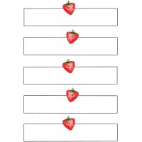 Avery Zweckform 59952 Lot de 10 etiquettes autocollantes pour la maison Motif fraises (etiquettes pour confiture fai