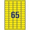 AVERY - Zweckform mini etiquettes d'indication jaune fluoresce38,1 x 21,2 mm, pour imprimante laser