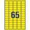 AVERY - Zweckform mini etiquettes d'indication jaune fluoresce38,1 x 21,2 mm, pour imprimante laser