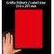 Avery Dennison Zweckform facilement visible etiquettes 210 x 297 mm 25 etiquettes Rouge fluo