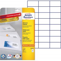 Avery Zweckform 3474-10 etiquettes (A4, papier mat, 240 etiquettes, 70 x 37 mm) 10 feuilles Blanc