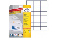 Avery Zweckform 3474-10 etiquettes (A4, papier mat, 240 etiquettes, 70 x 37 mm) 10 feuilles Blanc