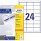 Avery Zweckform 3658-10 etiquettes d'adressage (A4, papier mat, 240 Pieces, 64,6 x 33,8 mm) 10 feuilles Blanc