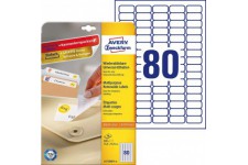 Avery Zweckform l4732rev Lot de 10 d'etiquettes universelles (A4, papier mat, 800, 35,6 x 16,9 mm) 10 feuilles Blanc