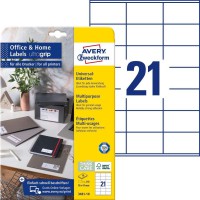 Avery Zweckform LR3483-10 Lot de 10 feuilles d'etiquettes autocollantes en papier recycle 100% recycle Blanc 105 x 148 mm