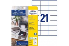 Avery Zweckform LR3483-10 Lot de 10 feuilles d'etiquettes autocollantes en papier recycle 100% recycle Blanc 105 x 148 mm