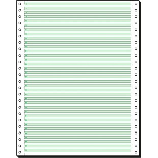 Papier quadrille 12x240mm A4 avec lignes de lecture et perforation VE2000 feuil