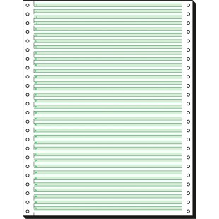 Papier quadrille 12x240mm A4 avec lignes de lecture et perforation VE2000 feuil