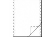 SIGEL - papier listing sans fin, 240 x 12", A4, double 60/57 g/m2, AC, en blanc, PL Contenu: 1000 fe