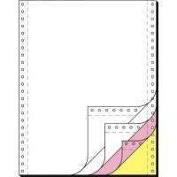 SIGEL - papier listing sans fin, 240 x 12", A4, quadruple 60/53/57 g/m2, en blanc, copies blanches,