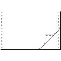 SIGEL - papier listing sans fin, 240 x 6", A5 verticale Double, 56/57 g/m2, AC, en blanc PL, contenu