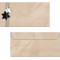 SIGEL DU079 Enveloppes motif etoiles de Noel, beige, format DL (11 x 22 cm), 50 pieces