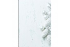 SIGEL DP132 Papier a  lettre de Noel, decorations de Noel, 21 x 29,7 cm, 90g/m², blanc et gris clair, 100 feuilles