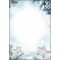 SIGEL DP312 Papier a  lettre de Noel, branches et etoiles, 21 x 29,7 cm, 90g/m², blanc et vert bleu, 25 feuilles