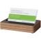SIGEL VA200 Porte-cartes de visite en bois de chene massif, 10,7 x 2,2 x 6,3 cm, jusqu'a  30 cartes