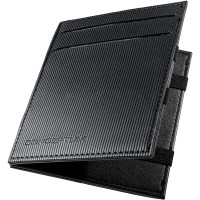 SIGEL CO902 etui pour cartes et billets, portefeuille magique, protection RFID & NFC, 8,5 x 10,5 x 1 cm, noir, Conceptum