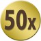 SIGEL DU136 Paquet de 50 Enveloppes etoile brillante 90 g