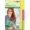 SIGEL HN206 Marque-pages Tab Marker Notes, en papier, 3 couleurs, 42 flles, 9,8 x 14,8 cm