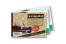 SIGEL T1179 Lot de 3 carnets de voyage pour voiture (3 x FA614 : A6 paysage, 80 pages) - Pour l'Allemagne et l'Autriche, reconnu