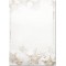 SIGEL DP250 Papier a  lettre de Noel, etoiles de neige, 21 x 29,7 cm, 90g/m², blanc et rouge, 25 feuilles